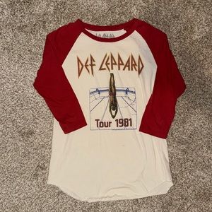 Def Leppard band t